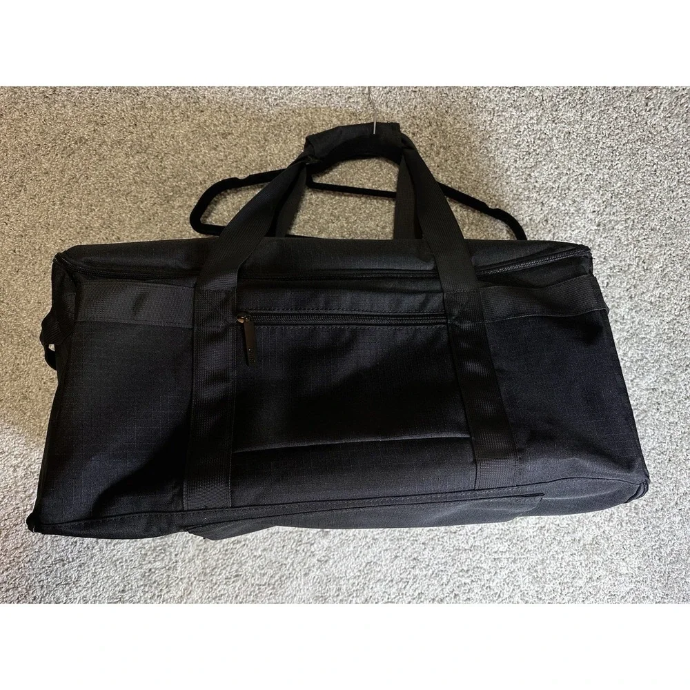 NEW JenniBag Black Large Travel Duffle Bag Weekender Carry On Luggage Tote